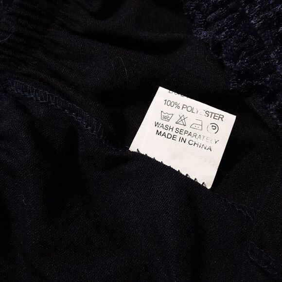 Skirt Bohemian Embroidered Gauze  with Lace Tulle Panel size M/L - Picture 11 of 13